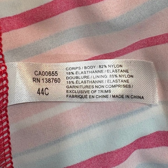 Penningtons, Plus Size Striped Sweetheart Tankini, 2X (44C), Multicolor βοΈ - Picture 5 of 10